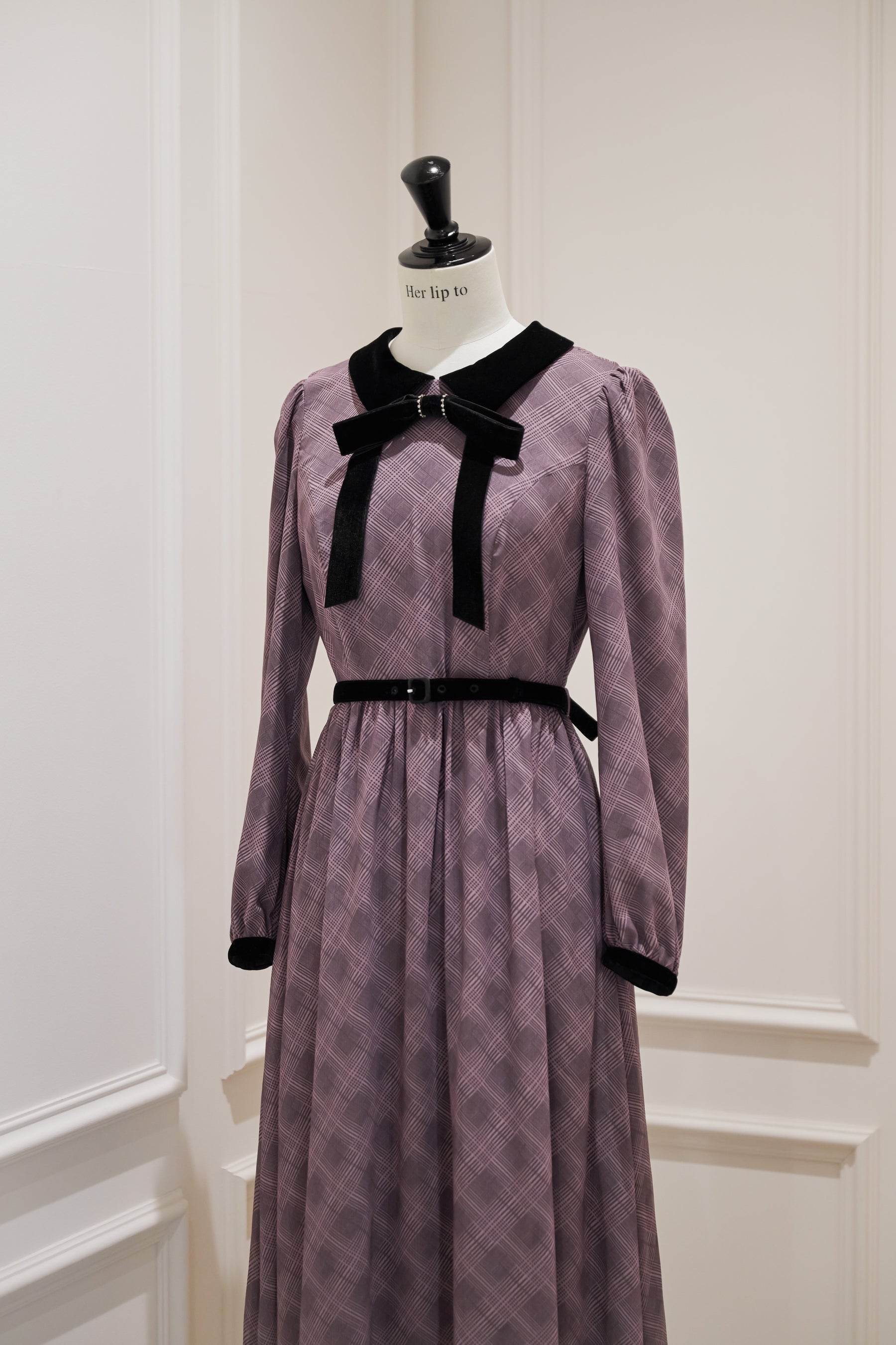 Bristol Plaid Ribbon Dress