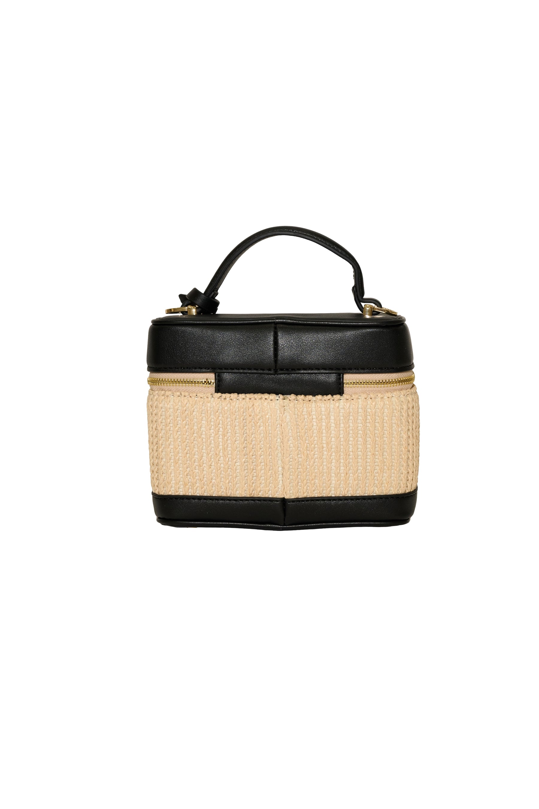 Raffia Effect Crystal Vanity Bag