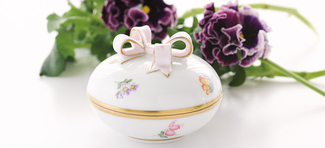 ミルフルール] ラウンドボックス リボン