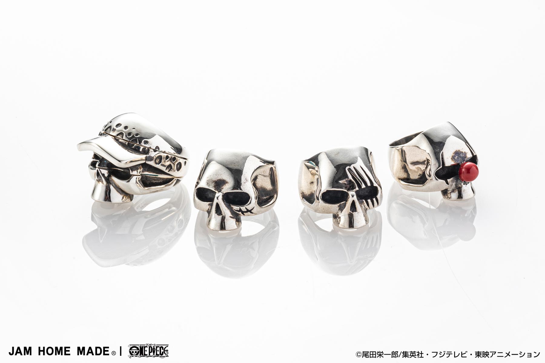 アクセサリーブランド JAM HOME MADE より 海賊旗のドクロをモチーフに