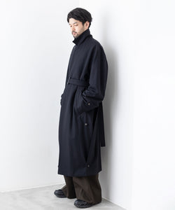 stein / シュタイン】OVERSIZED LAYERED SINGLE COAT - DARK NAVY