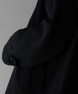 INTÉRIM/インテリム】FLUID WOOL TRICOTINE SINGLE RAGLAN COAT