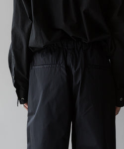 stein / シュタイン】NYLON TAFTA TRACK EASY TROUSERS - BLACK | 公式