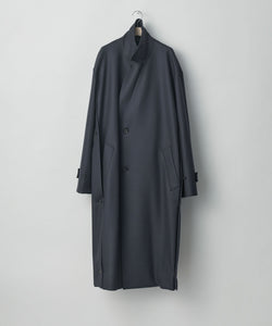 stein / シュタイン】OVERSIZED LAYERED SINGLE COAT - DARK CHARCOAL