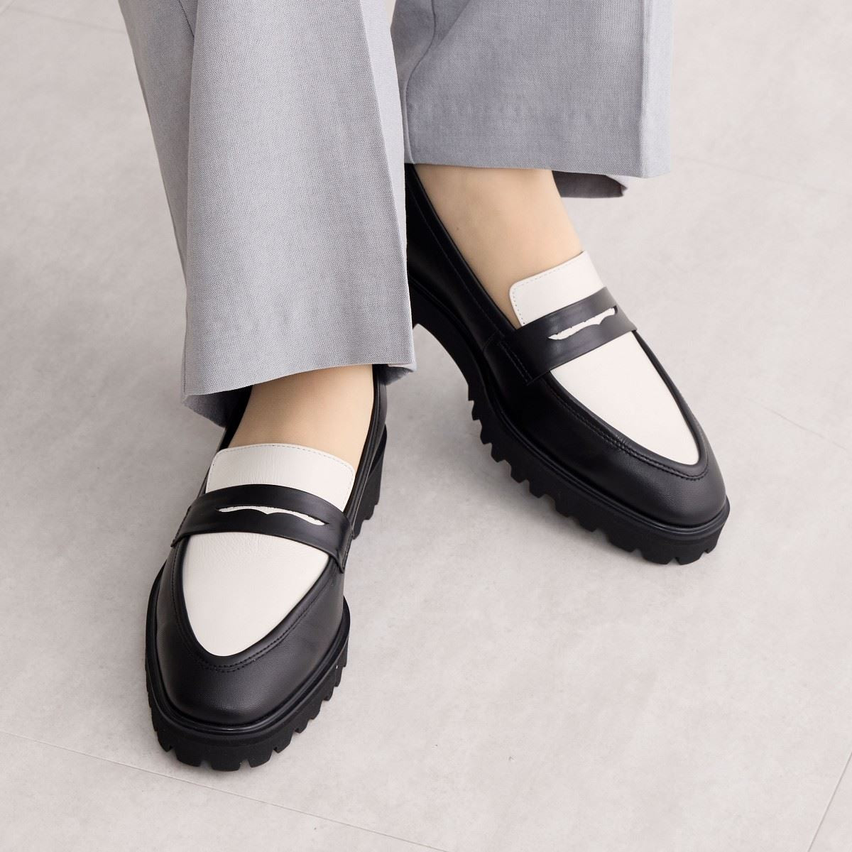 SALE】トラックソールローファー/641305