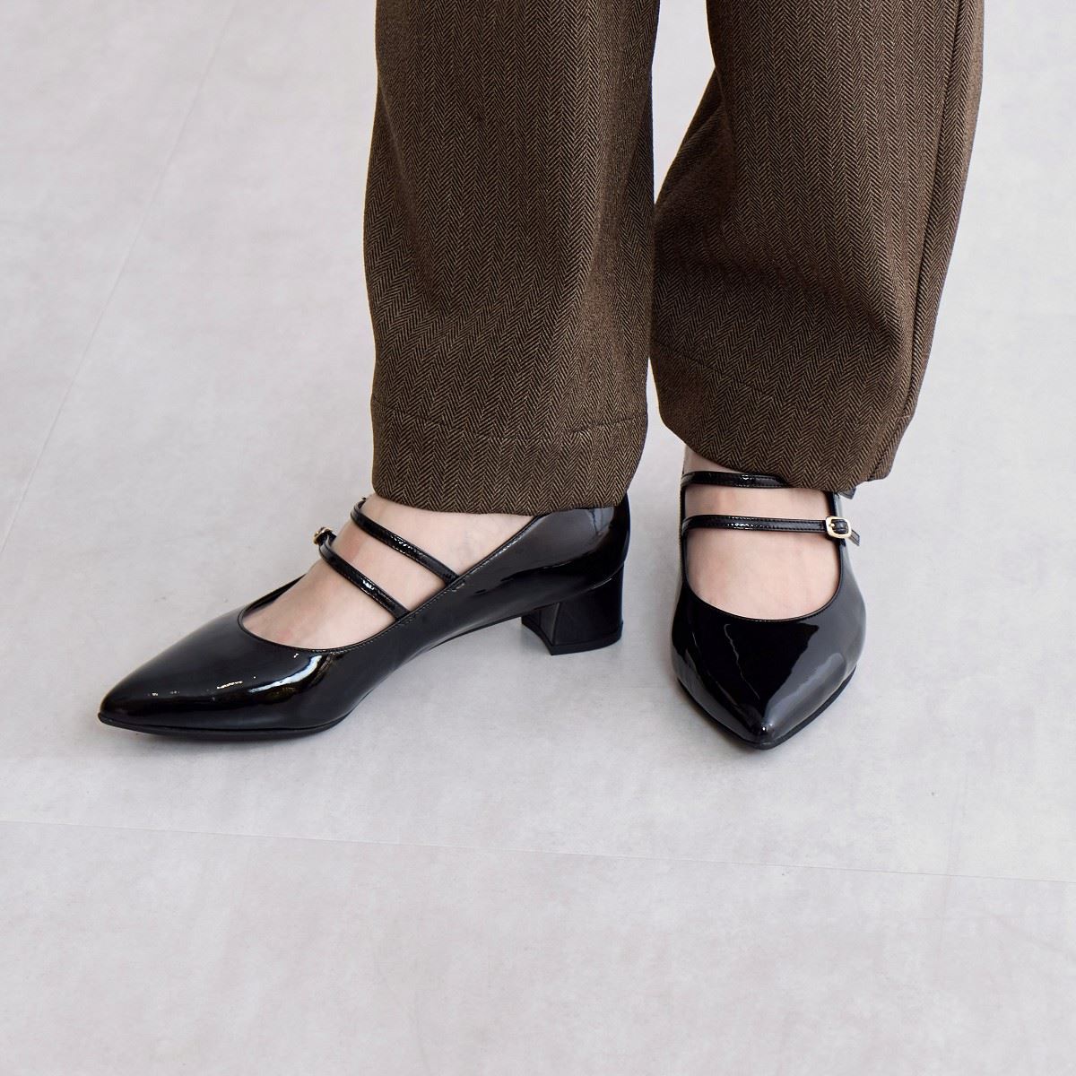 SALE】ダブルベルトメリージェーンパンプス/641314