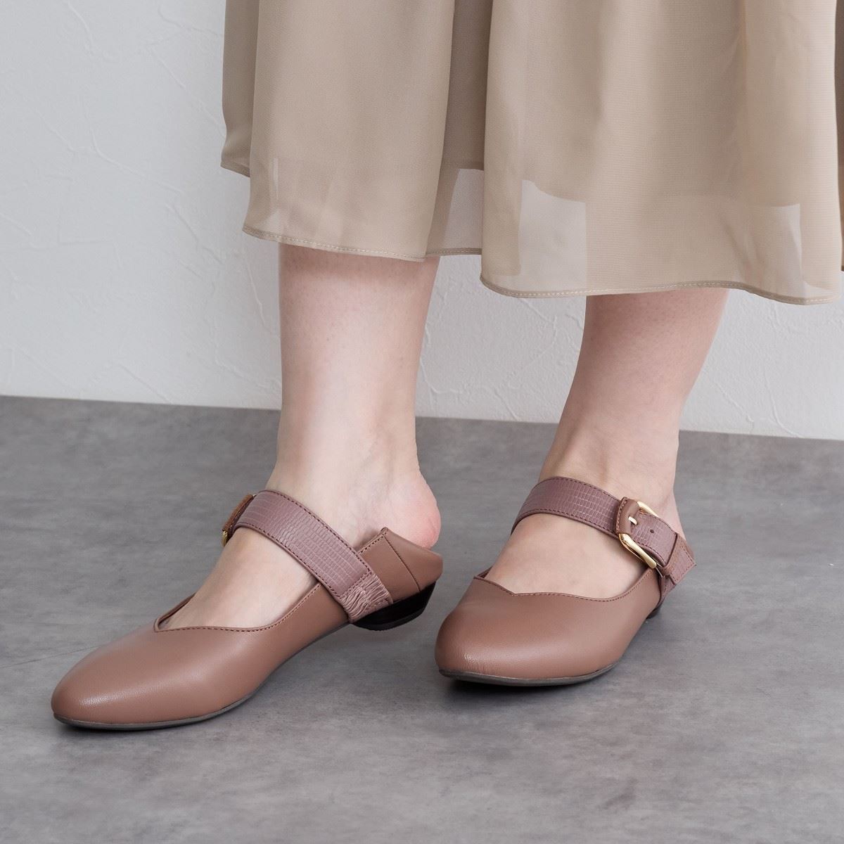 26SS新色追加】2WAYベルトデザインバブーシュ/643311