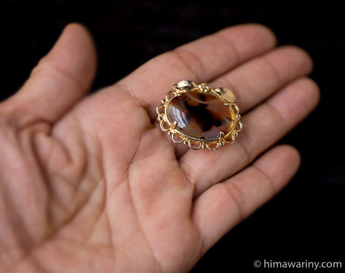 K12金-瑪瑙カボション・ブローチ – アンティーク・ブローチ通販