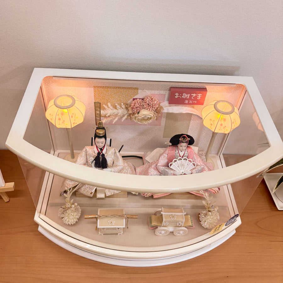 アクリルケース飾り｜ひだまり雛｜固定式雛人形 ｜お求めやすい雛飾り