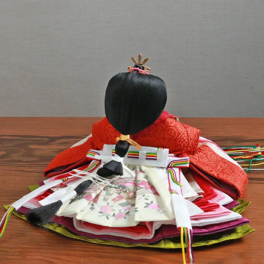 質感ある洗練された雛人形 麹塵(きくじん）染め【せせらぎ雛】ひな祭り