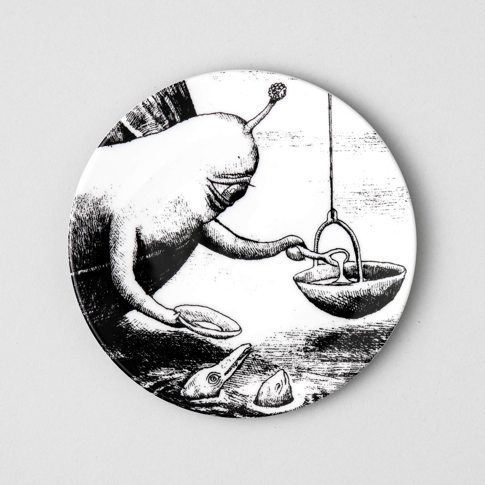No,12 17cm丸皿5枚セット BABEL蛤の船にのる音楽家 – ボリス雑貨店