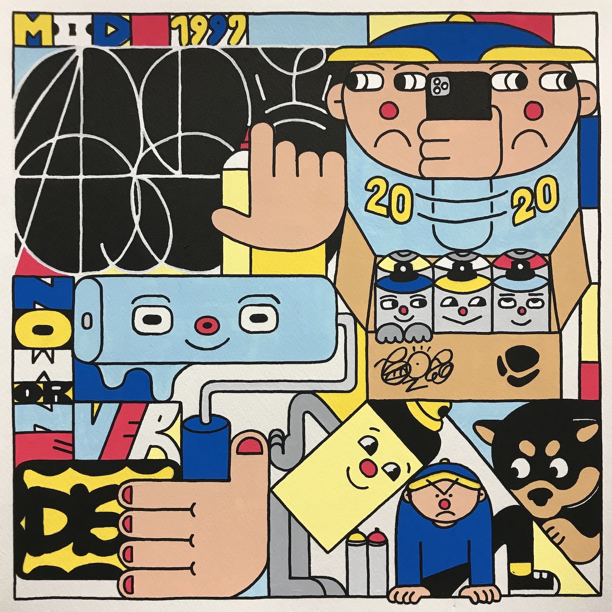 グラフィティーライターLURK個展開催 Carharttなどコラボアイテムも