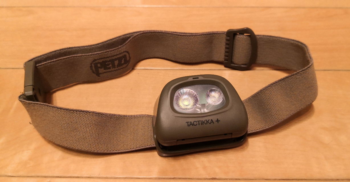 ヘッドランプ（PETZL TACTIKKA+）を自転車用ライトとして使えるか検討