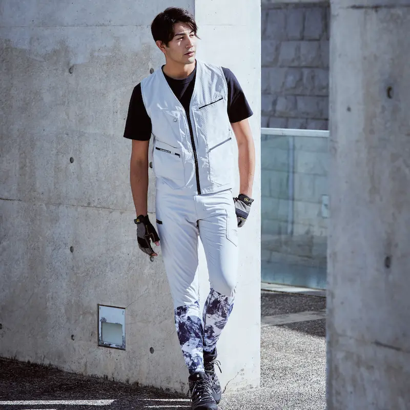 6744レギンスカーゴパンツ - HOOH VILEA 作業着と電動ファン付き快適