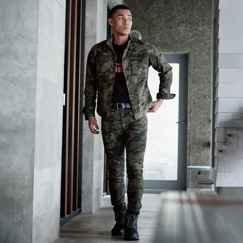 1804デニム蛇腹パンツ - HOOH VILEA 作業着と電動ファン付き快適ウェア