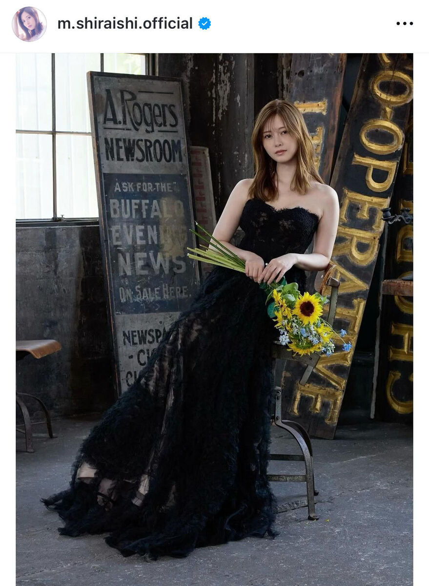 繊細で完成された作品」白石麻衣、自身がモデルの油絵に感激！「本物は