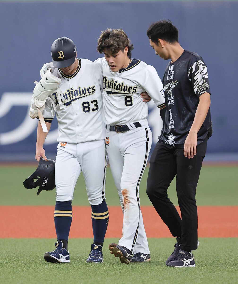 オリックス】麦谷祐介が途中交代 3回の走塁時、左膝付近に痛み 現在は