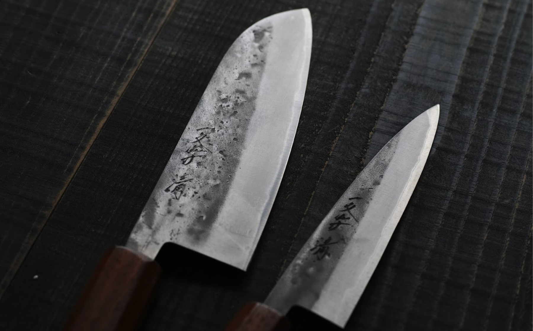 一文字 清 青二鋼 樫漆柄 菜切 – 堺一文字光秀