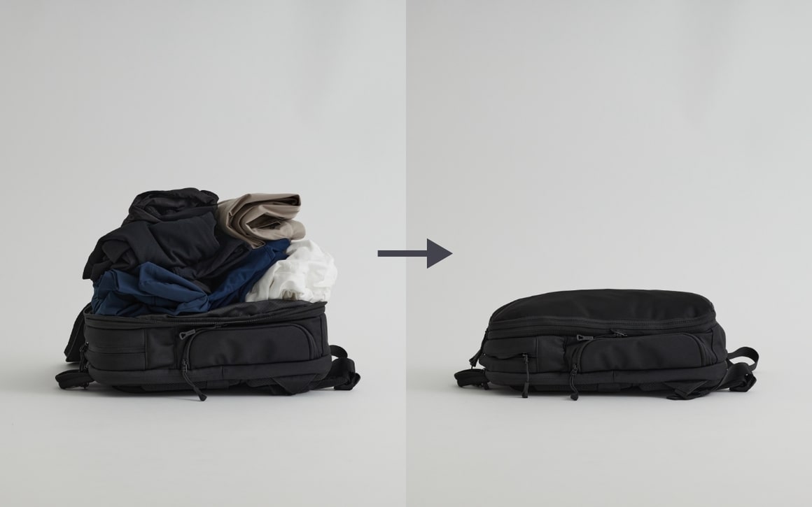 One mini｜毎日使って、そのまま旅へ。分割×圧縮で整うリュック