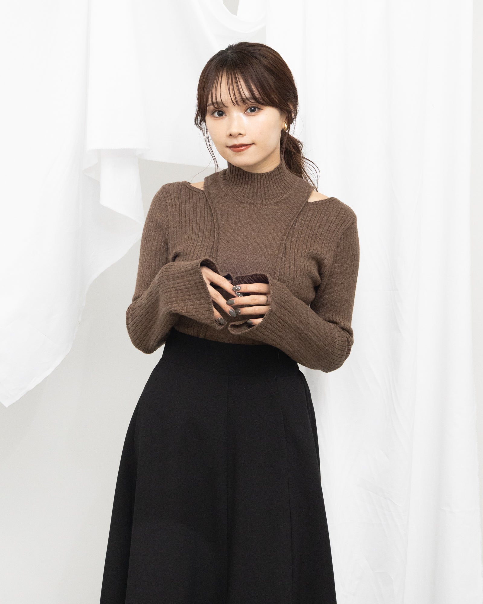 ショルダースリットニットプルオーバー | hollis