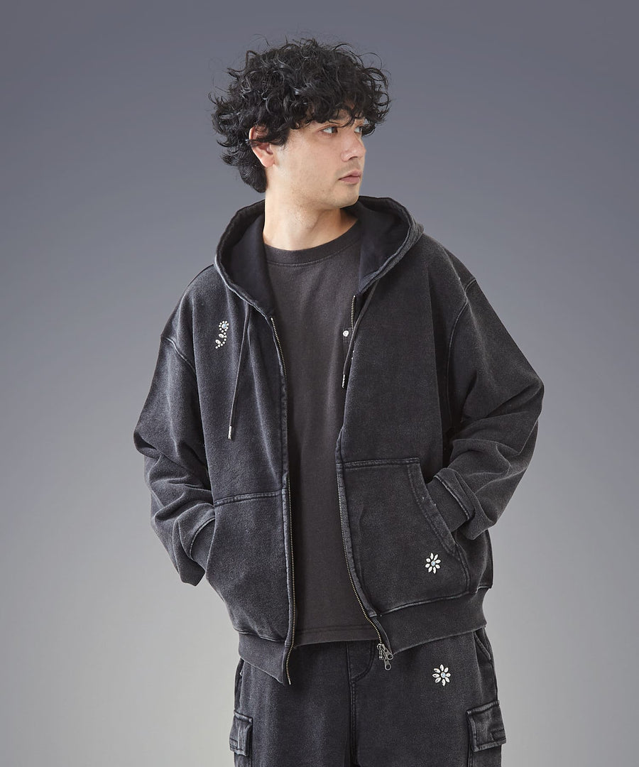 Silent Fade Sweat — Studded Hoodie / GRAND YELLS / 304325 – 【公式