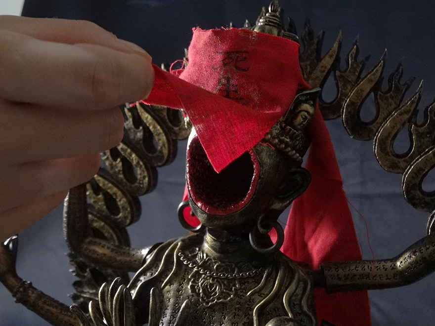 最も怖い台湾ホラー映画『呪詛』“大黒仏母”スタチュー写真レポート