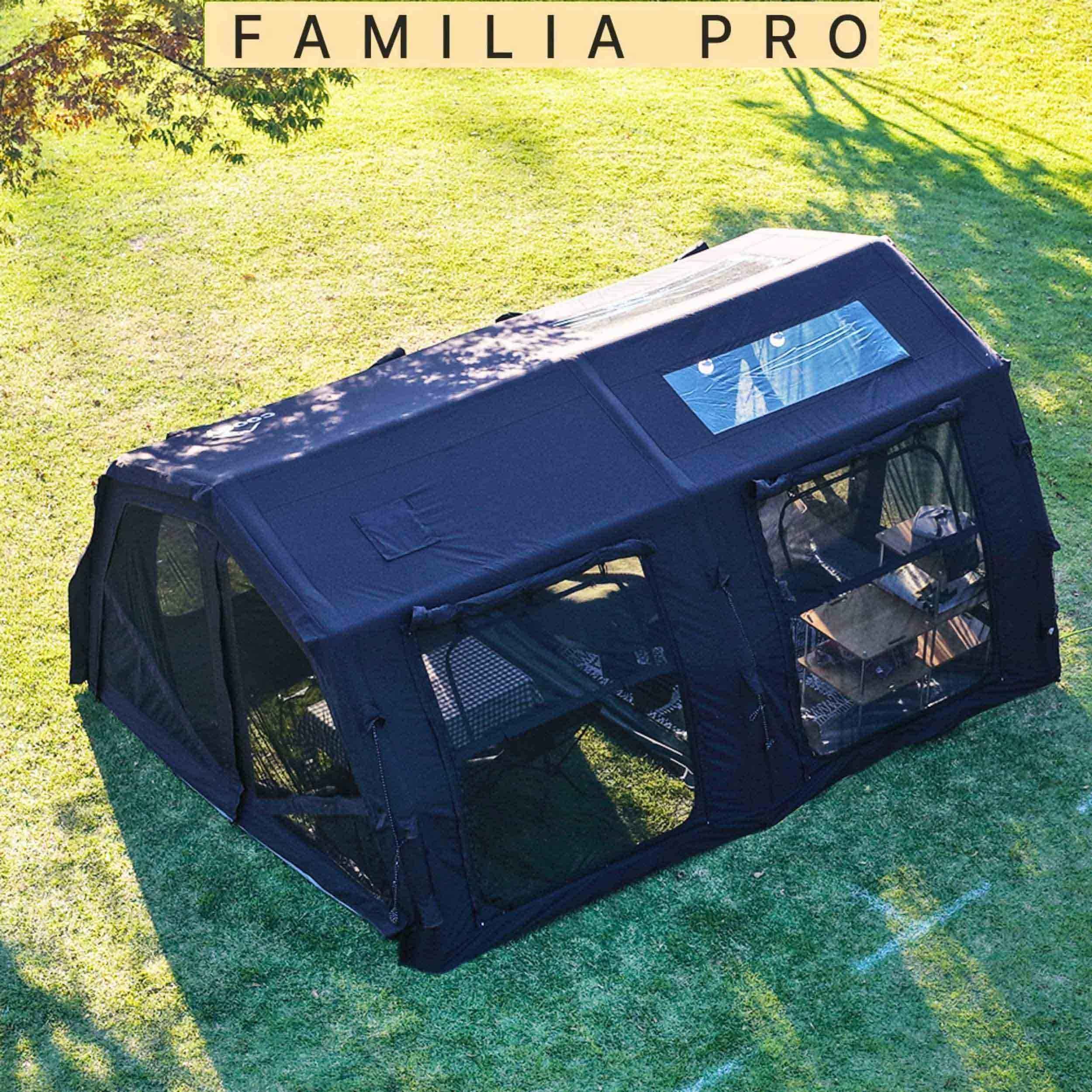 Coody Familia AirTent 17.2 Pro Black - Inflatable Tent for Camping