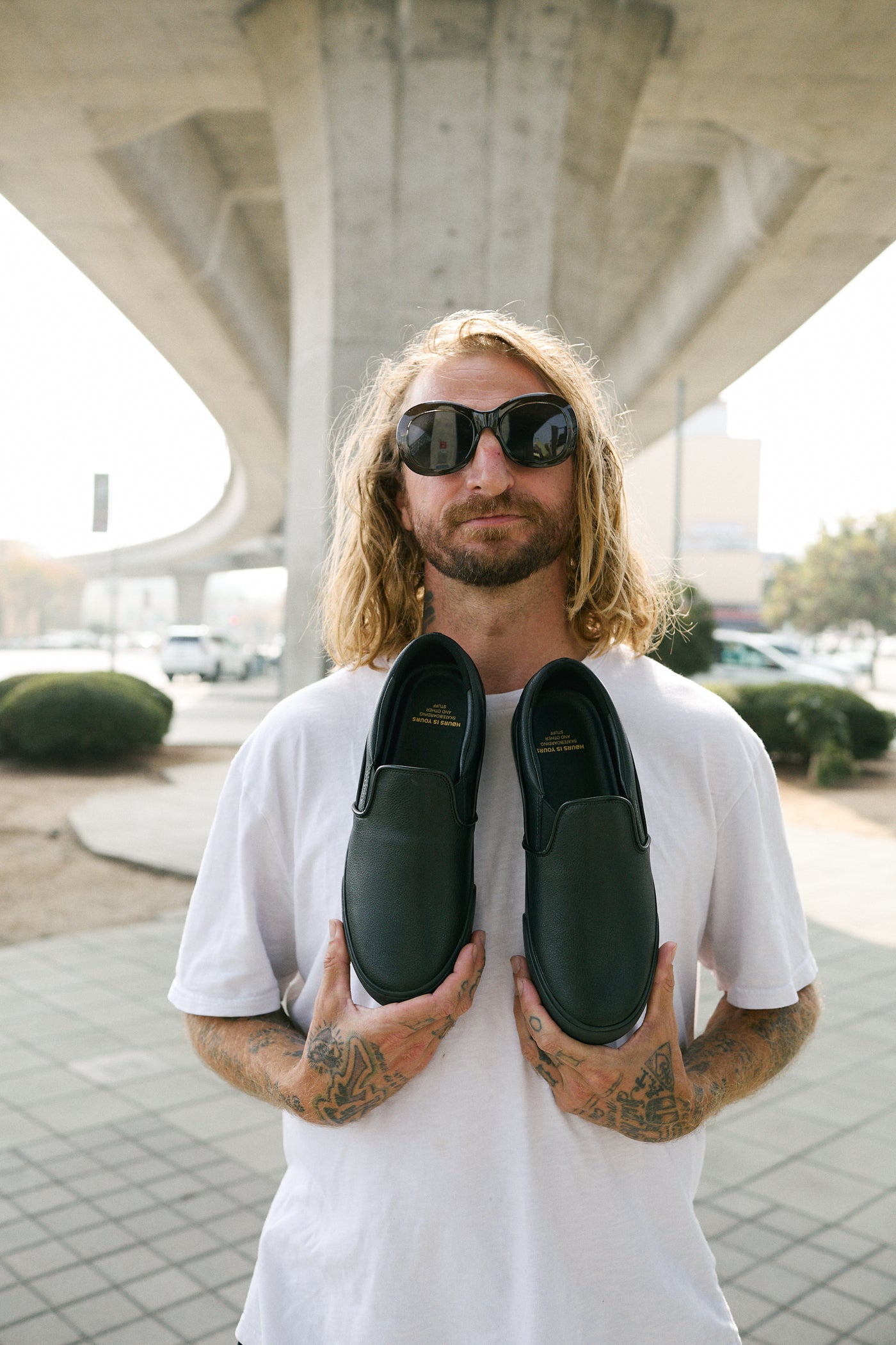 HOURS B1 HERMAN BLACKOUT LEATHER Skate Shoes | HOURS IS YOURS
