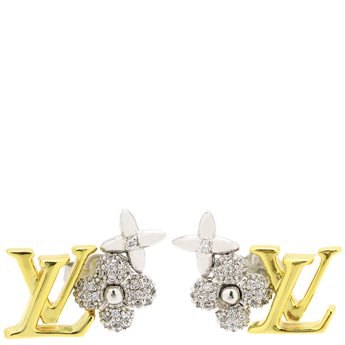 ルイヴィトン LOUIS VUITTON ピアス ピュス LV グラム M01264 ゴールド