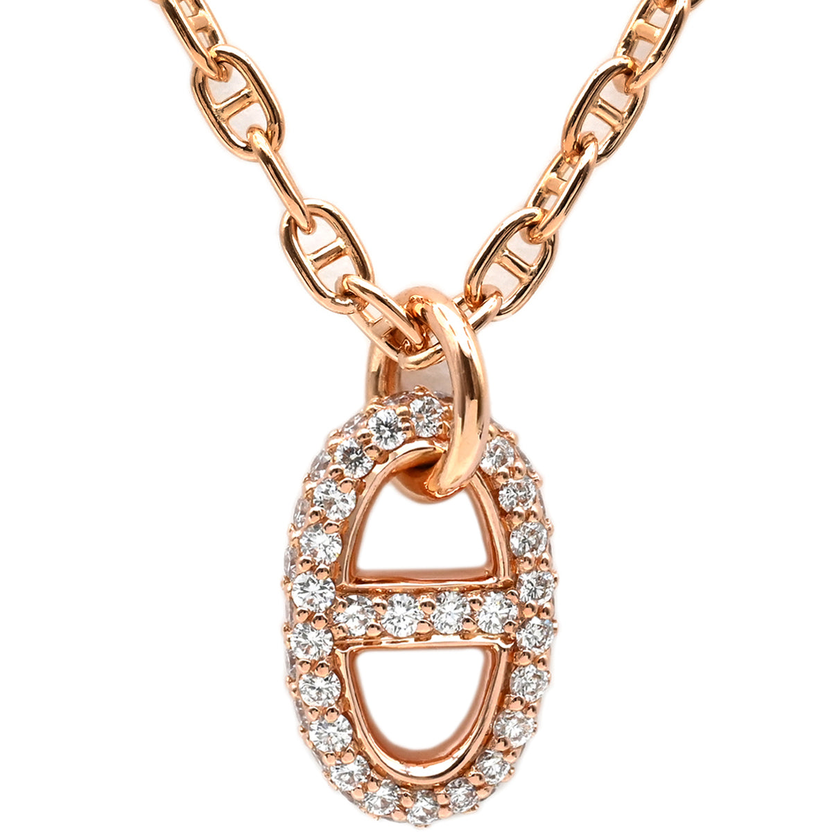 エルメス HERMES ファランドールPM ペンダント H221303B ローズ