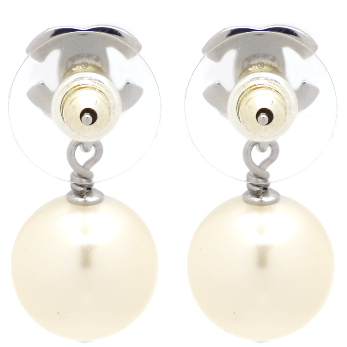 シャネル CHANEL ココマーク パール A36138 シルバー メタル ライン