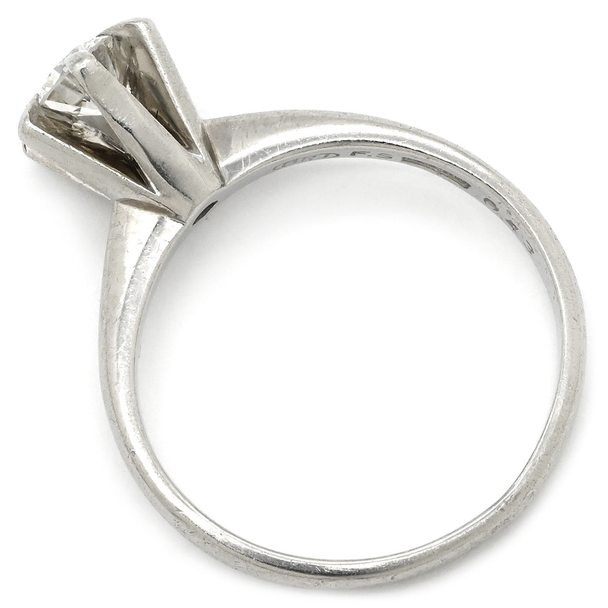 ノンブランド NON BRAND ダイヤ 立爪リング 0.43ct プラチナシルバー