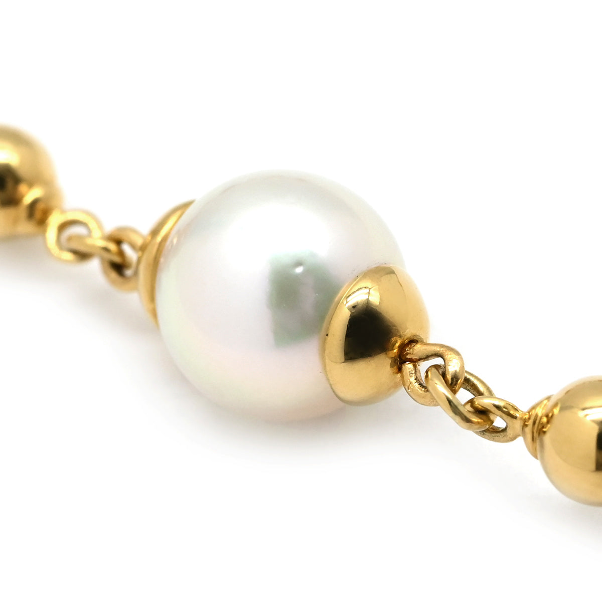 ミキモト MIKIMOTO パール ホワイトパール×イエローゴールド