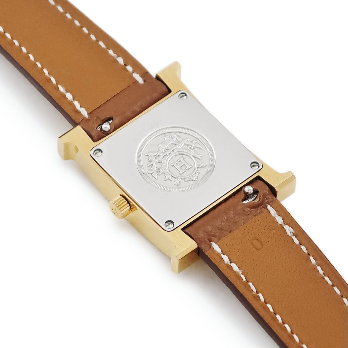 エルメス HERMES Hウォッチ PM HH1.201 クオーツ レディース イエロー
