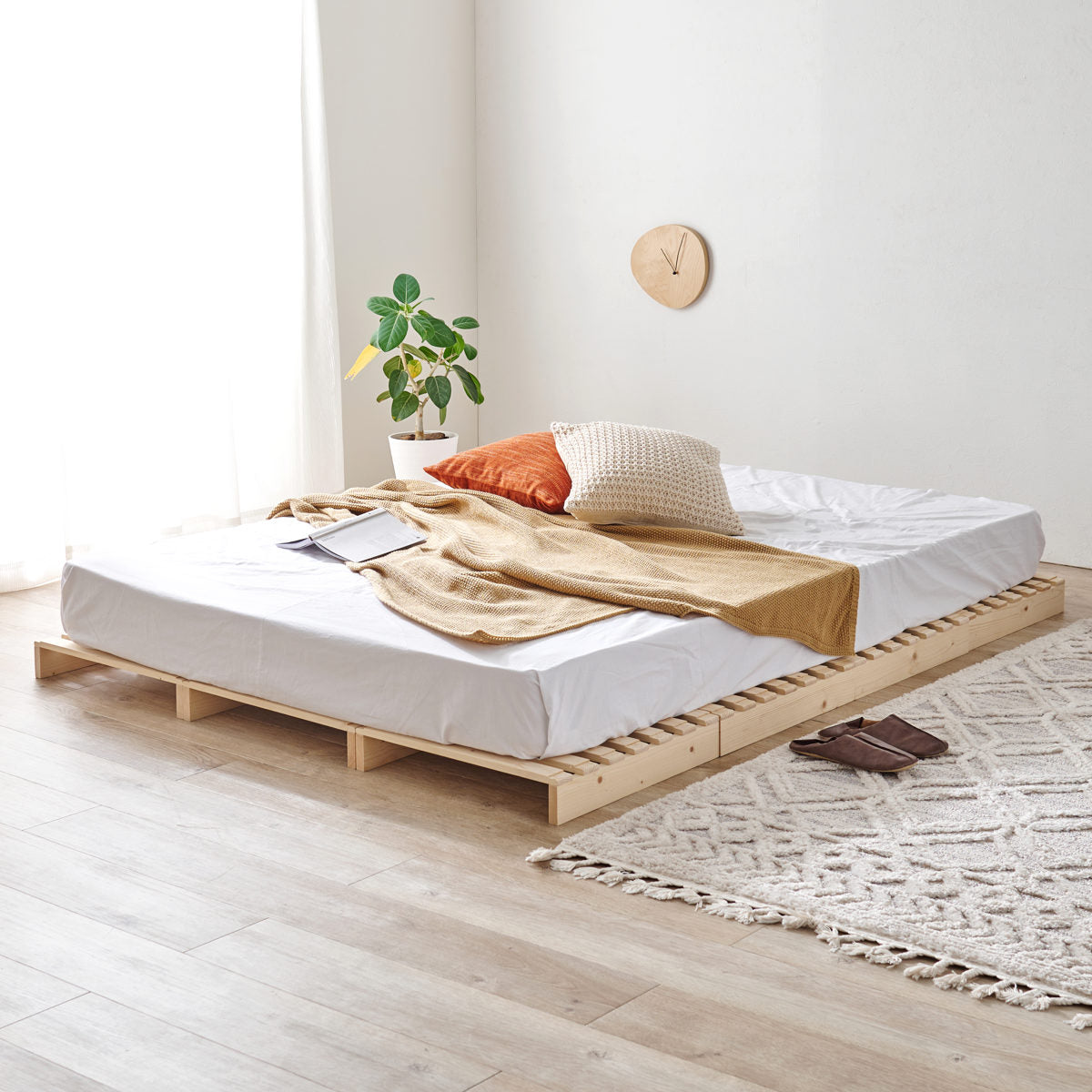 パレットベッド ダブル 12枚セット すのこ 天然木 高耐荷重 – ハウジー