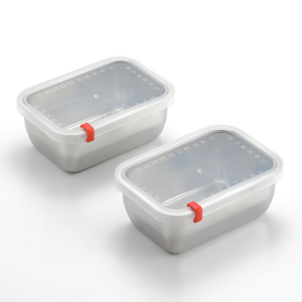 保存容器 810ml ステンレス 角型 小 蓋付き 2個組み 燕三条 日本製 郷