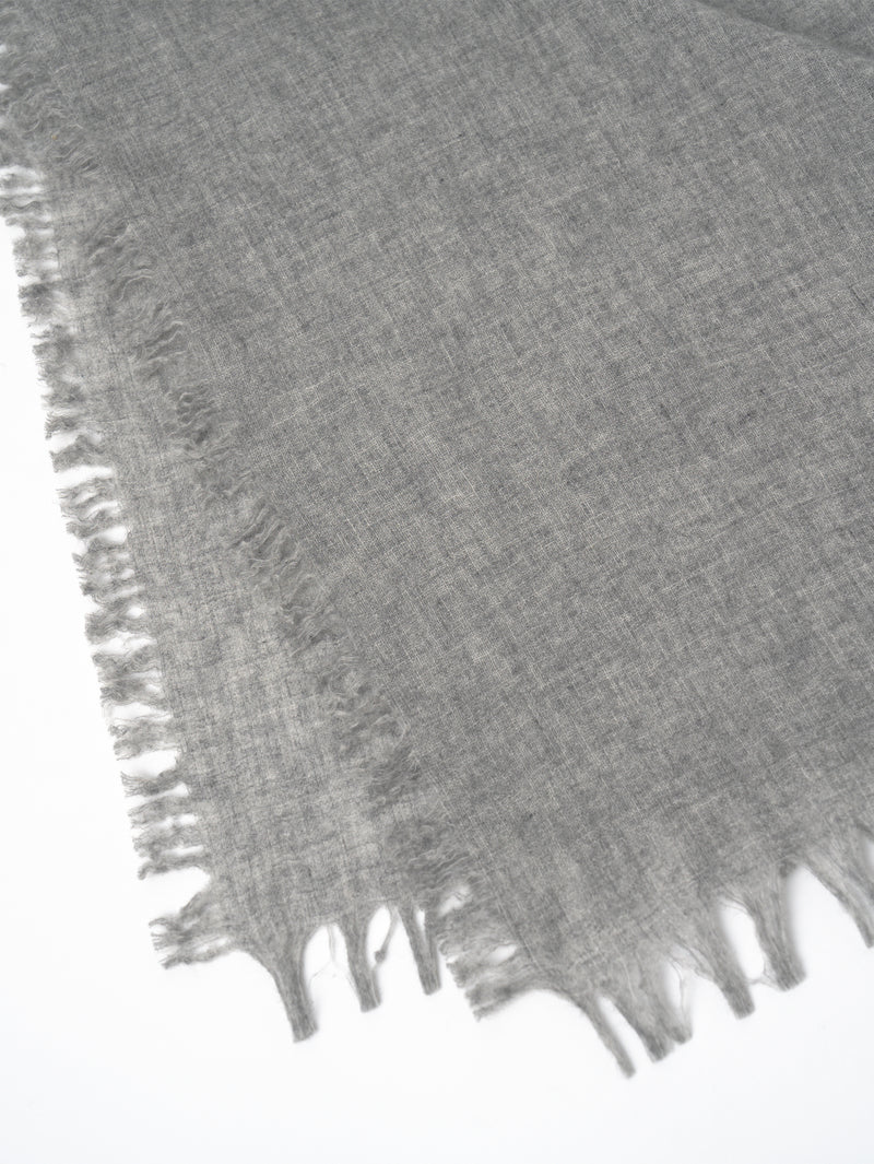 ASAUCE MELER | ファインラムエアリーソリッドウールストール AM25F