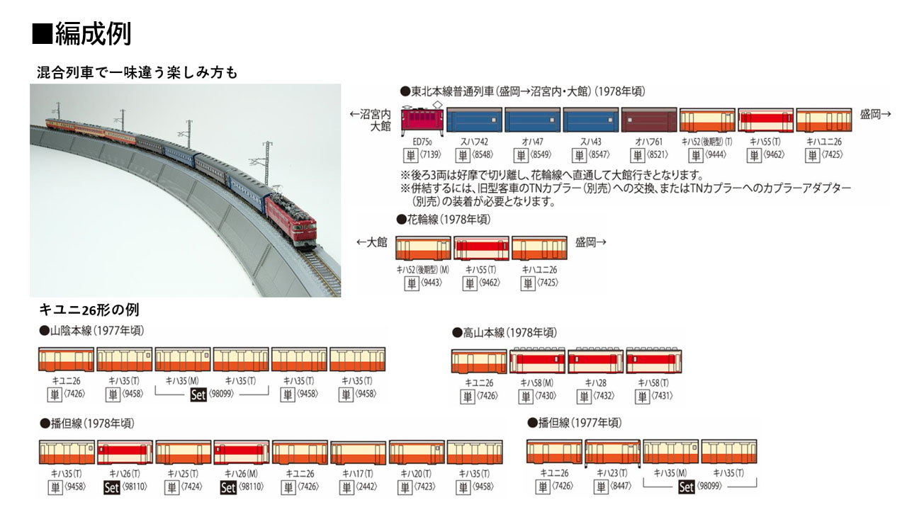 トミックス 7426 キユニ26形 | 鉄道模型・プラモデル・ラジコン・ガン