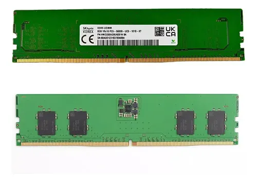 Memória Udimm Sk Hynix 8gb Ddr5 1rx16 Pc5-4800b-uc0-1010-xt