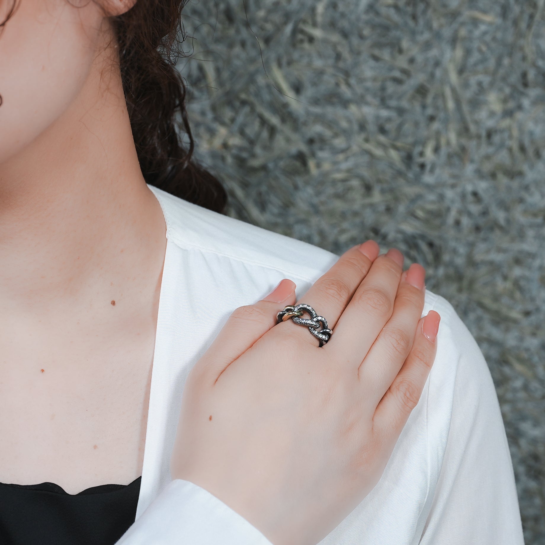 hum ハム HUMETE CHAIN RING [et-R47] リング シルバー チェーン