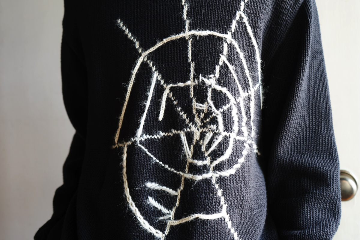 YOHJI YAMAMOTO BLACK Scandal Spiderweb Knit | HUES 福岡セレクト