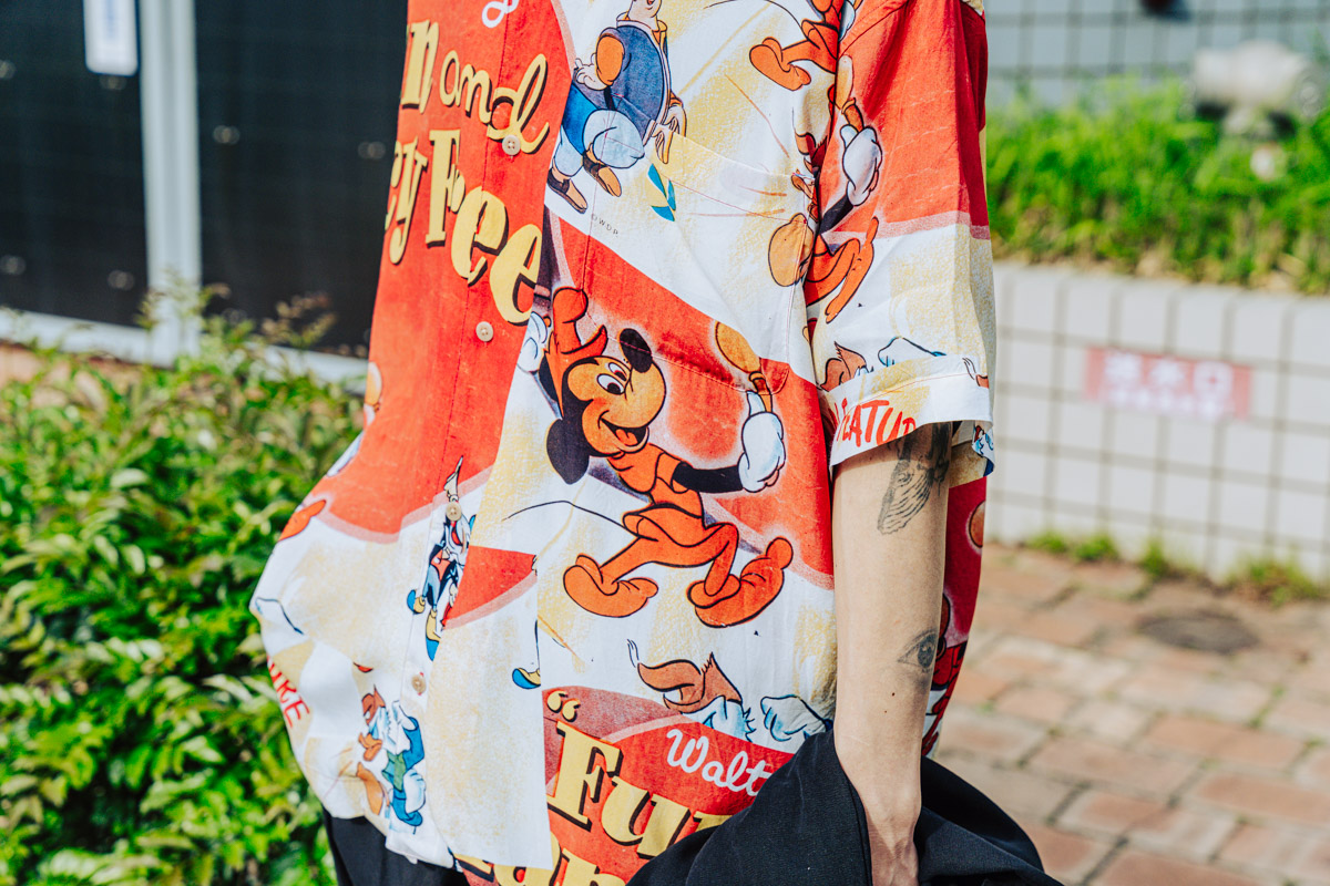 ポータークラシックのディズニーアロハシャツ & インディゴリネン