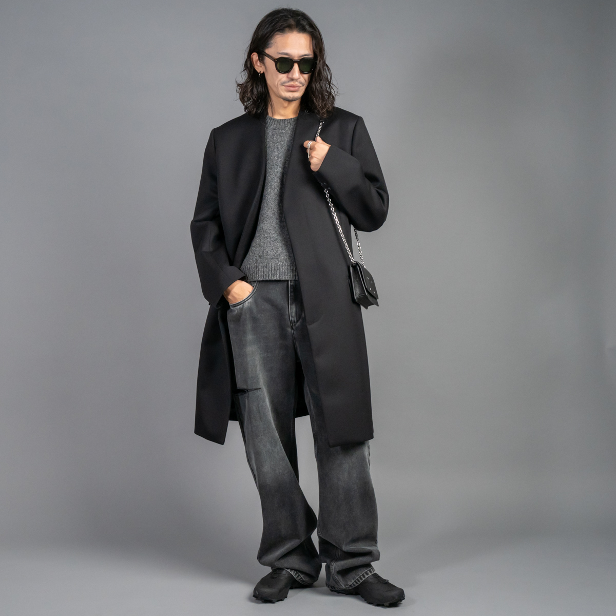 メゾンマルジェラ ノーカラーコート | HUES 福岡セレクトショップ