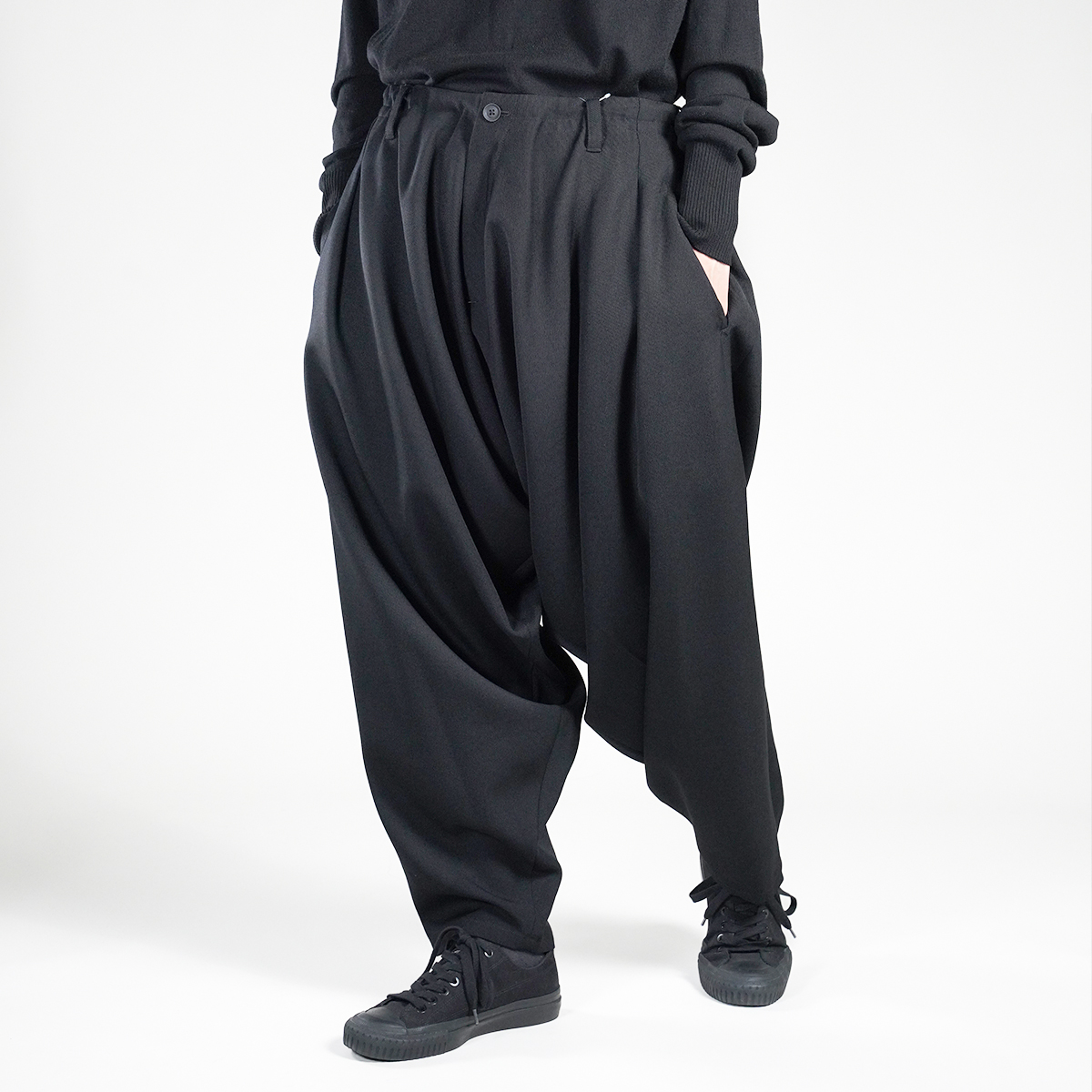 YOHJI YAMAMOTO 25AW アーミーギャバジン内ドレープパンツ | HUES 福岡