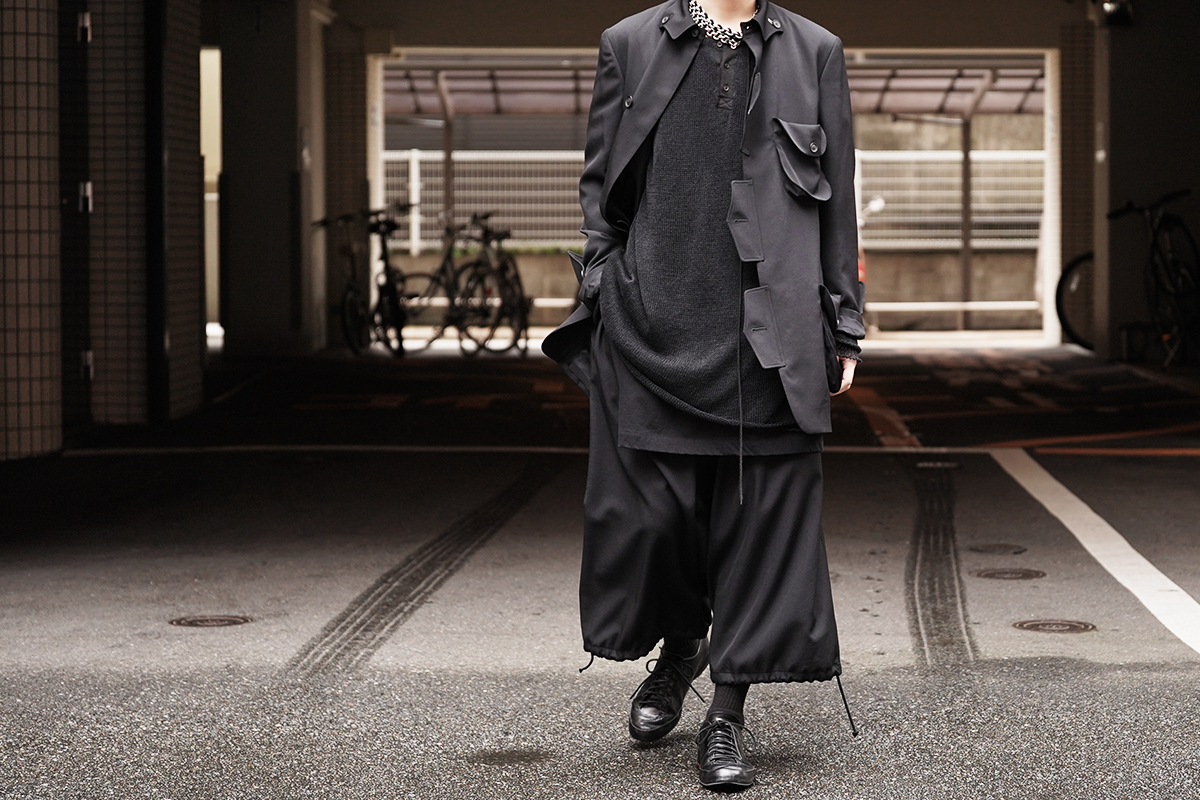 YOHJI YAMAMOTO 20SS Henley Neck Sweater | HUES 福岡セレクトショップ