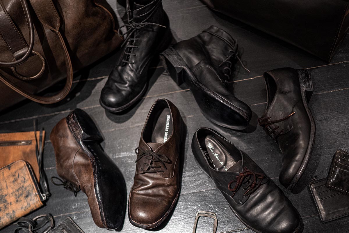 SUGINARI MORIMOTO レースアップダービーシューズブラウン【YouTube