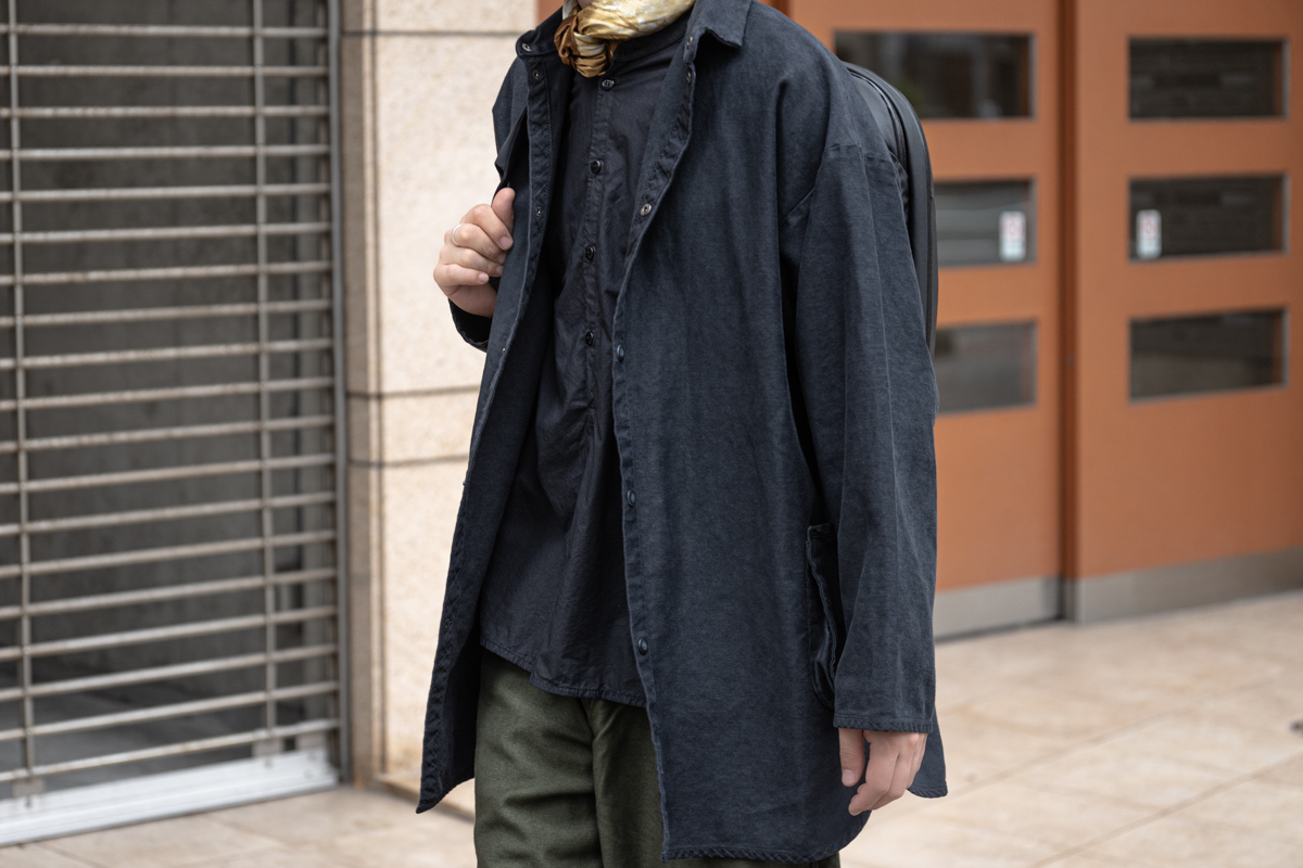 ポータークラシックのコットンモールスキン シャツジャケット | HUES