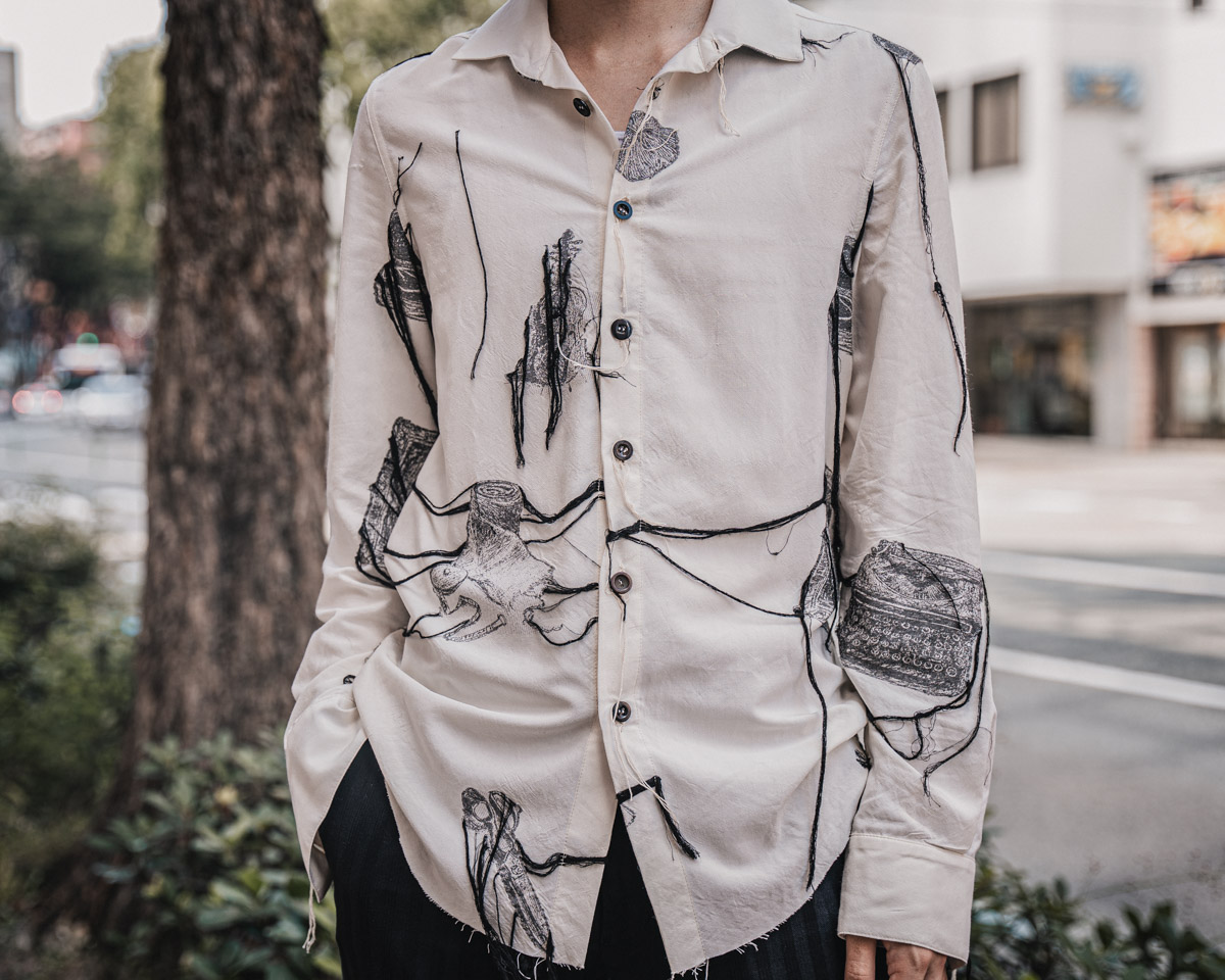 ARCHIVIO J.M.Ribot 21-22AW 刺繍シャツ | HUES 福岡セレクトショップ
