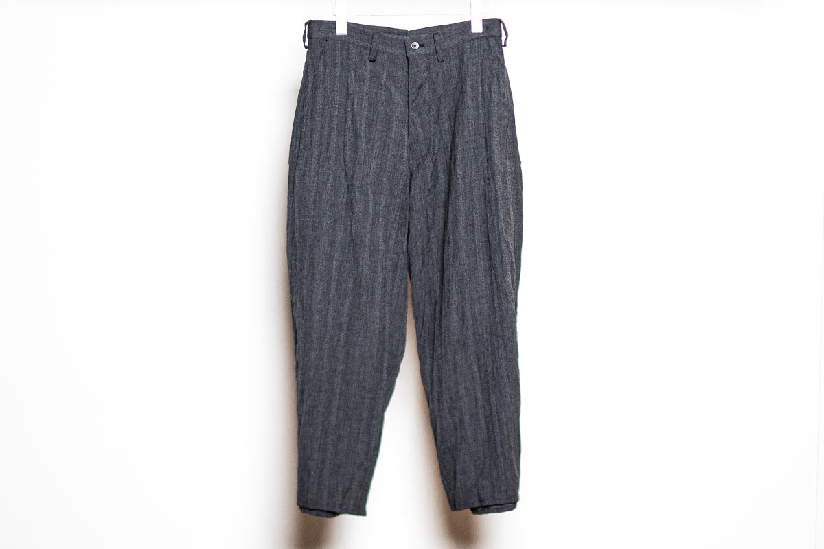 ARAKI YUU / Baggy Pants Diamond Herringbone Grey | HUES 福岡