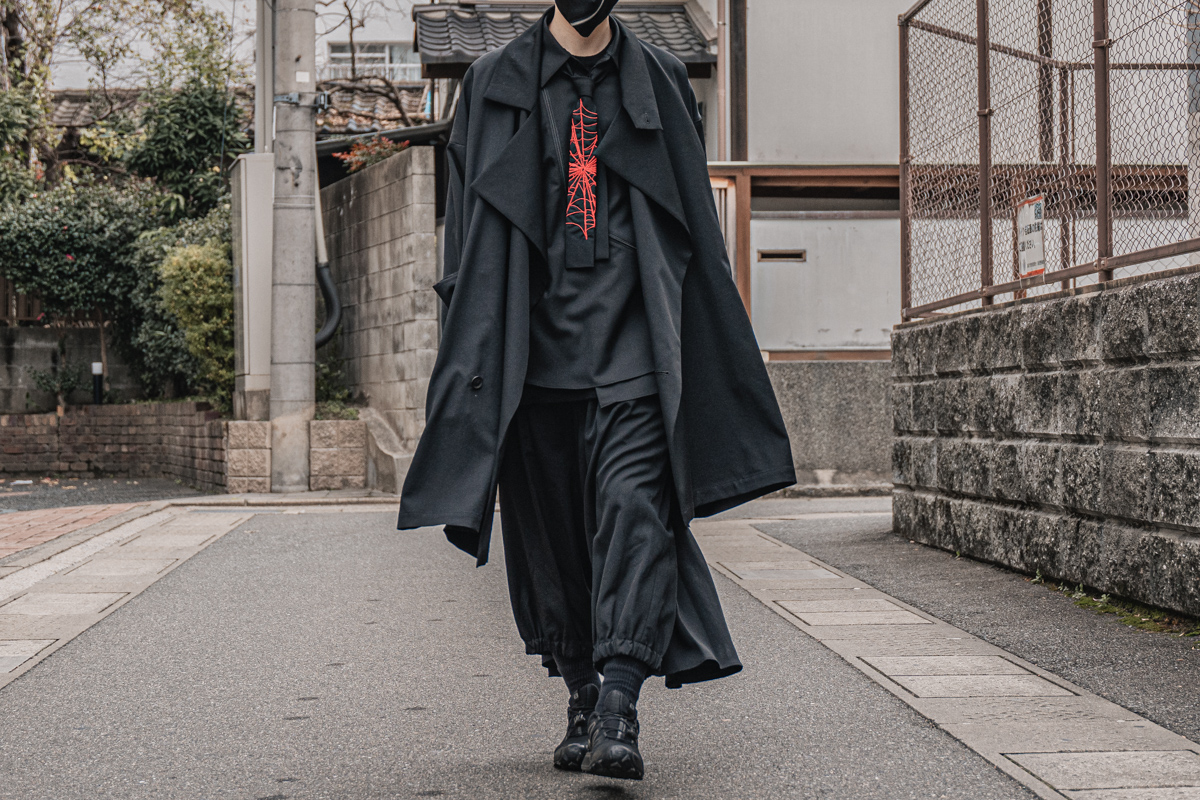 YOHJI YAMAMOTO 22SS SPIDER EMBROIDERY TIE | HUES 福岡セレクトショップ